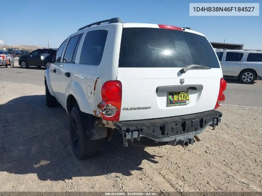2006 Dodge Durango Sxt VIN: 1D4HB38N46F184527 Lot: 42143485