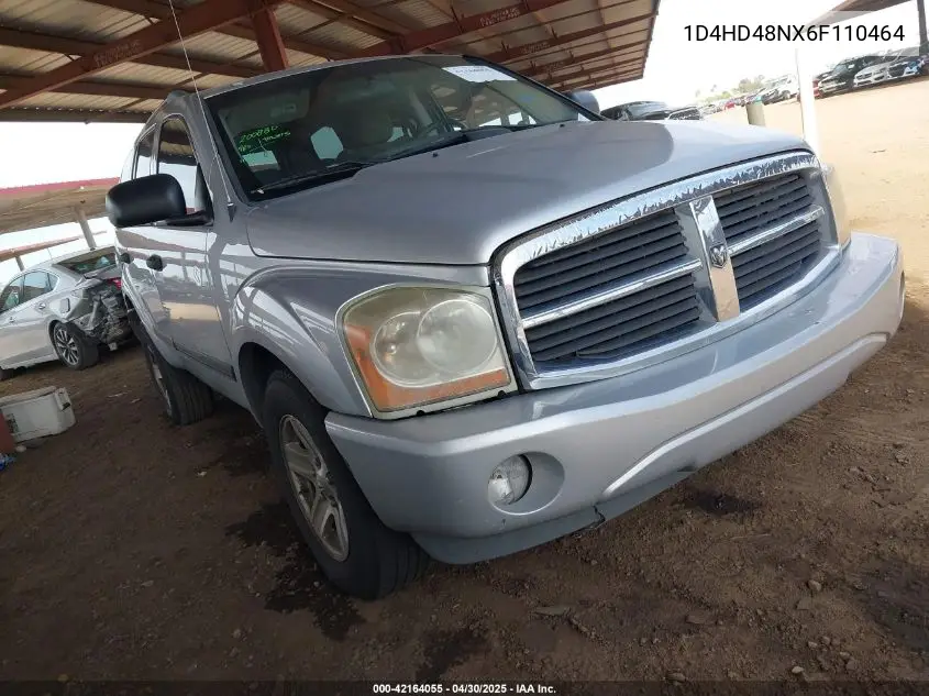2006 Dodge Durango Slt VIN: 1D4HD48NX6F110464 Lot: 42164055