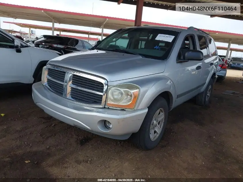 2006 Dodge Durango Slt VIN: 1D4HD48NX6F110464 Lot: 42164055