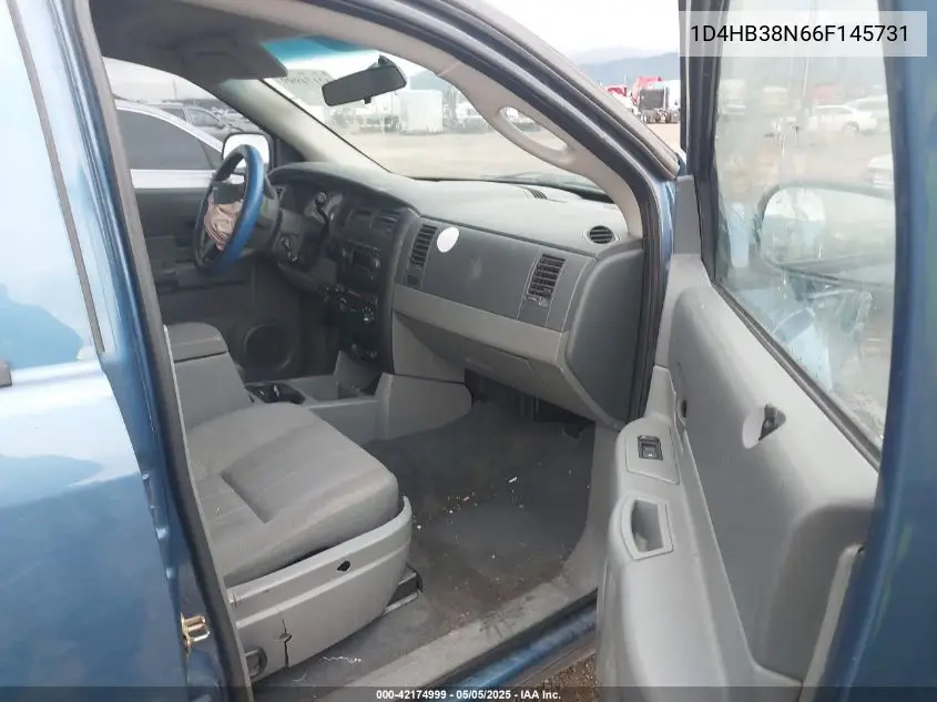 2006 Dodge Durango Sxt VIN: 1D4HB38N66F145731 Lot: 42174999