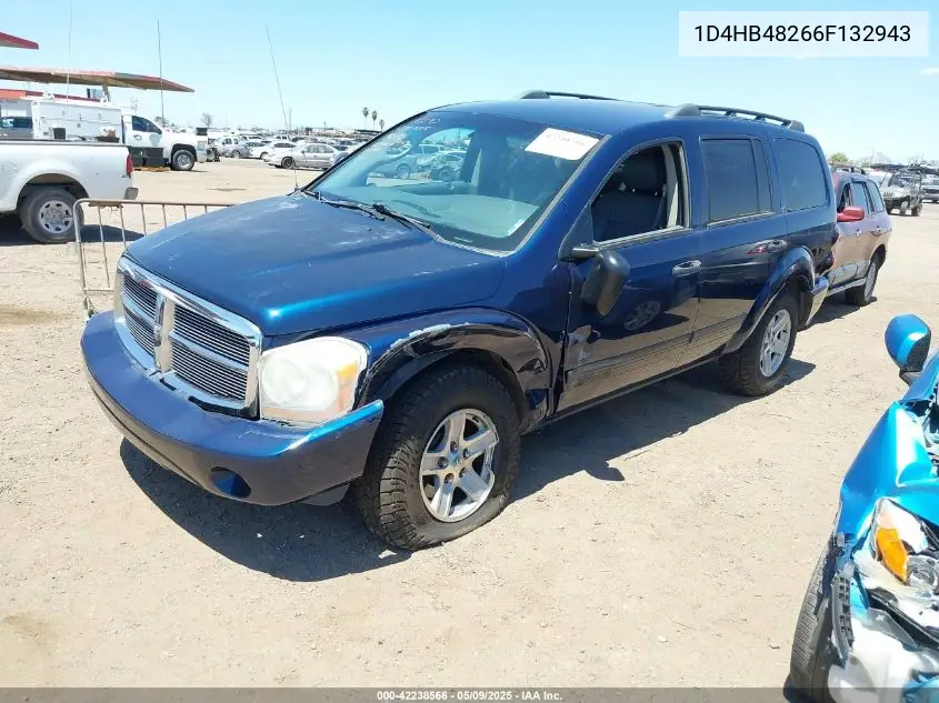 2006 Dodge Durango Slt VIN: 1D4HB48266F132943 Lot: 42238566
