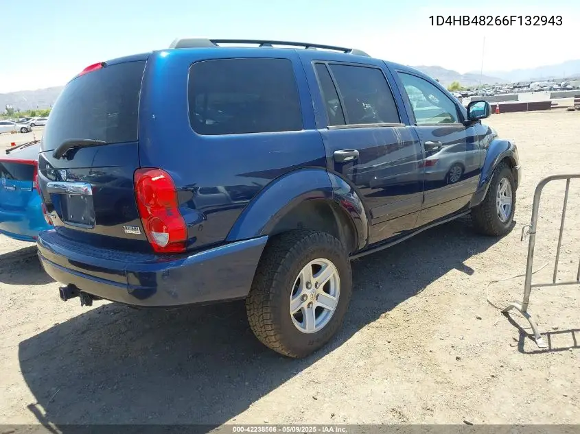 2006 Dodge Durango Slt VIN: 1D4HB48266F132943 Lot: 42238566