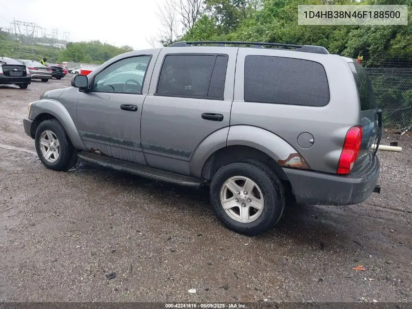 2006 Dodge Durango Sxt VIN: 1D4HB38N46F188500 Lot: 42241616