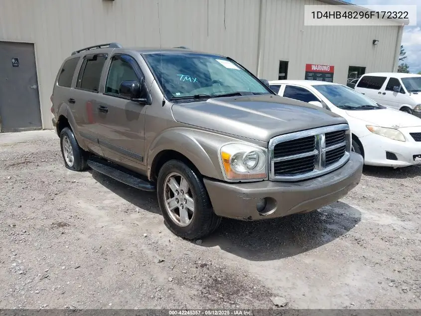 2006 Dodge Durango Slt VIN: 1D4HB48296F172322 Lot: 42245357