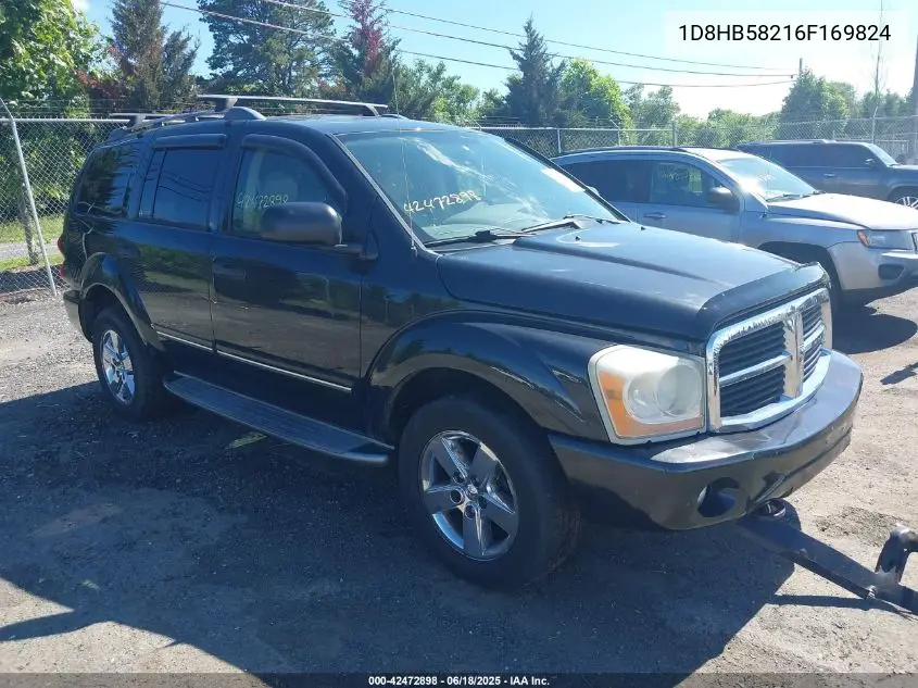 2006 Dodge Durango Limited VIN: 1D8HB58216F169824 Lot: 42472898