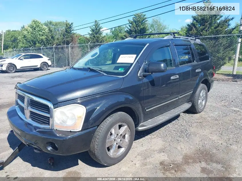 2006 Dodge Durango Limited VIN: 1D8HB58216F169824 Lot: 42472898
