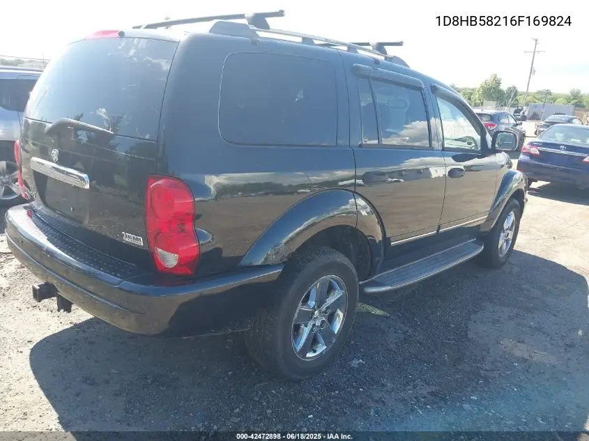 2006 Dodge Durango Limited VIN: 1D8HB58216F169824 Lot: 42472898