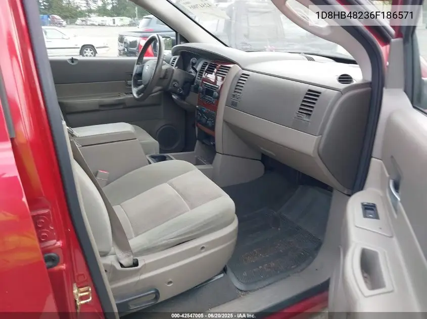 2006 Dodge Durango Slt VIN: 1D8HB48236F186571 Lot: 42547005
