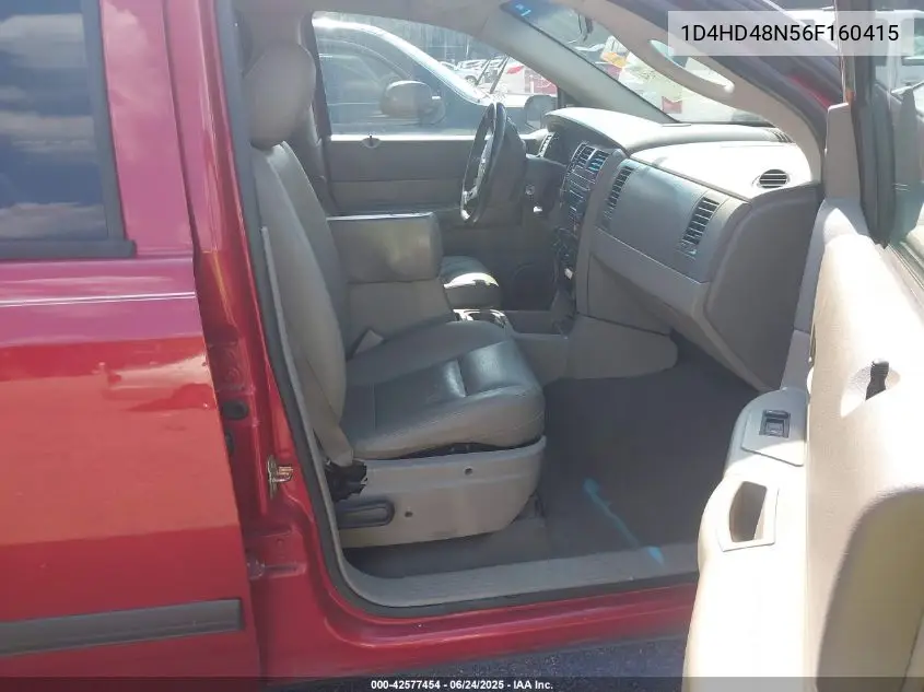 2006 Dodge Durango Slt VIN: 1D4HD48N56F160415 Lot: 42577454