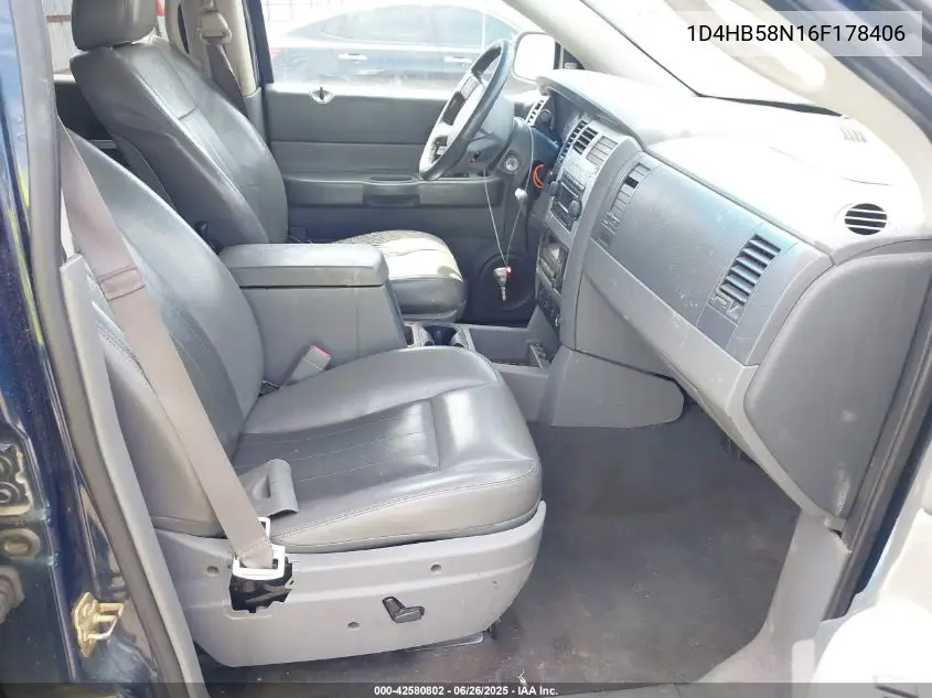 2006 Dodge Durango Limited VIN: 1D4HB58N16F178406 Lot: 42580802