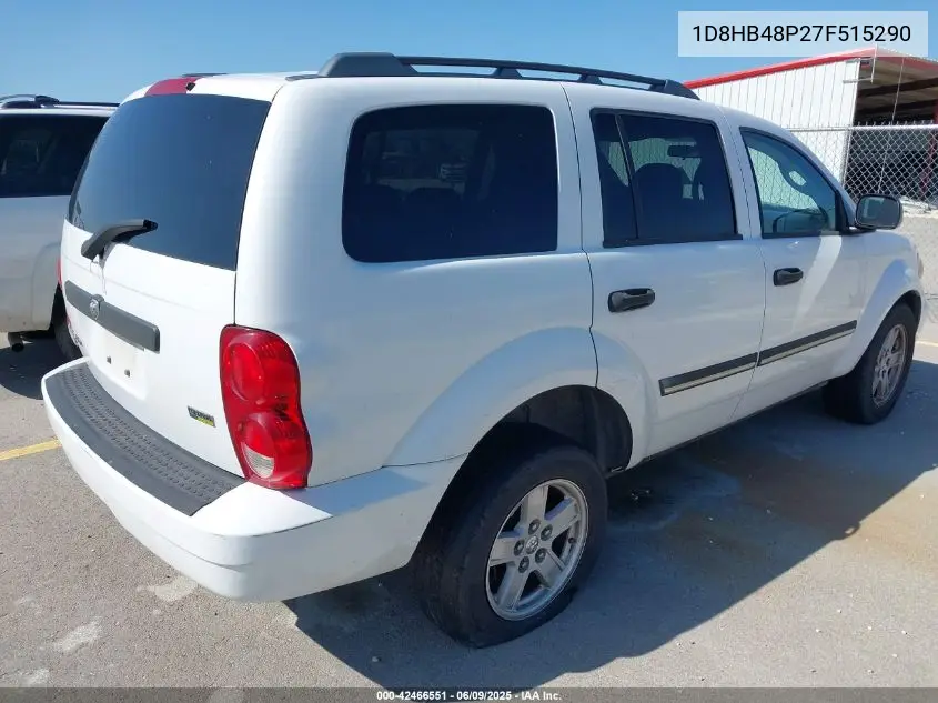2007 Dodge Durango Slt VIN: 1D8HB48P27F515290 Lot: 42466551