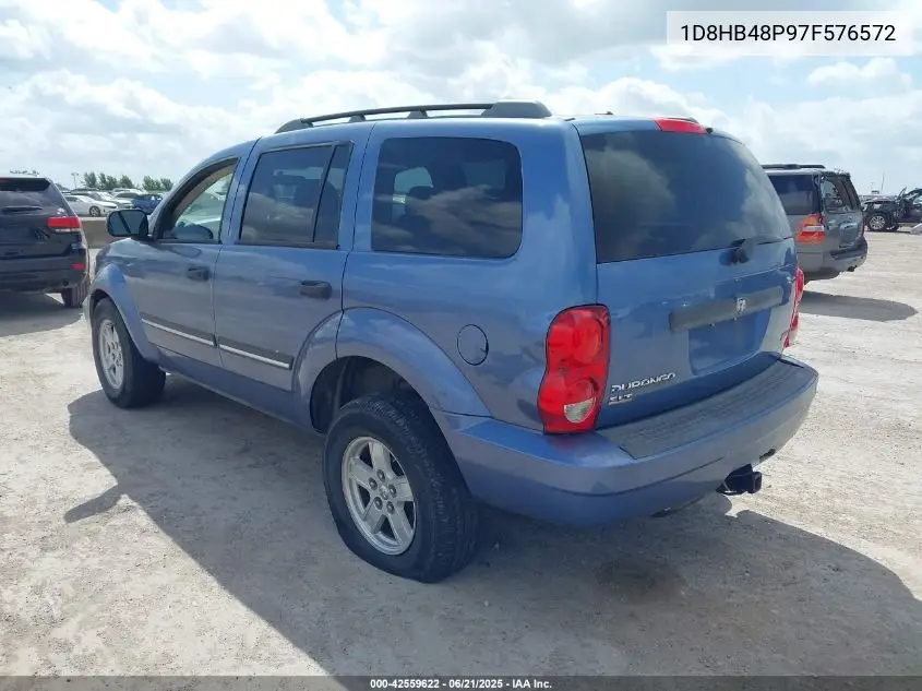 2007 Dodge Durango Slt VIN: 1D8HB48P97F576572 Lot: 42559622