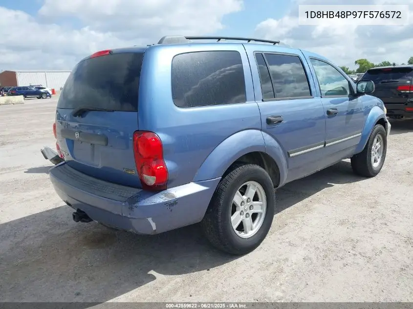 2007 Dodge Durango Slt VIN: 1D8HB48P97F576572 Lot: 42559622