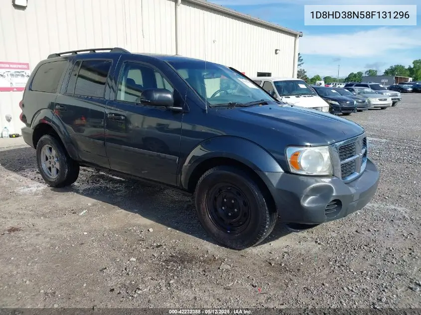 2008 Dodge Durango Sxt VIN: 1D8HD38N58F131296 Lot: 42232388