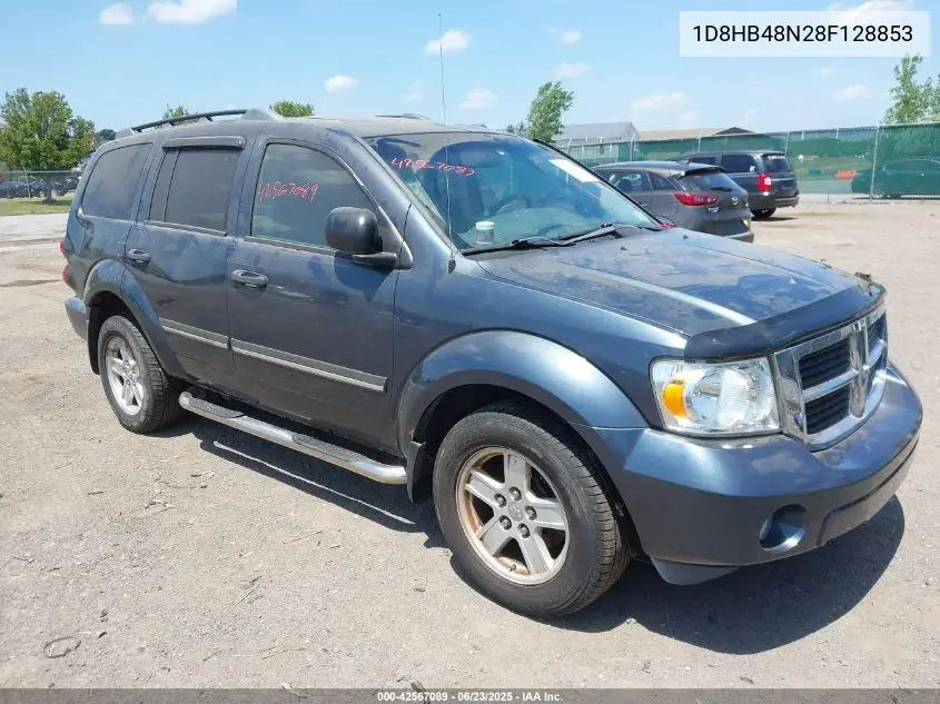 2008 Dodge Durango Slt VIN: 1D8HB48N28F128853 Lot: 42567089