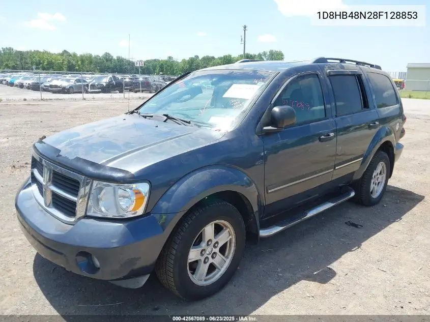 2008 Dodge Durango Slt VIN: 1D8HB48N28F128853 Lot: 42567089