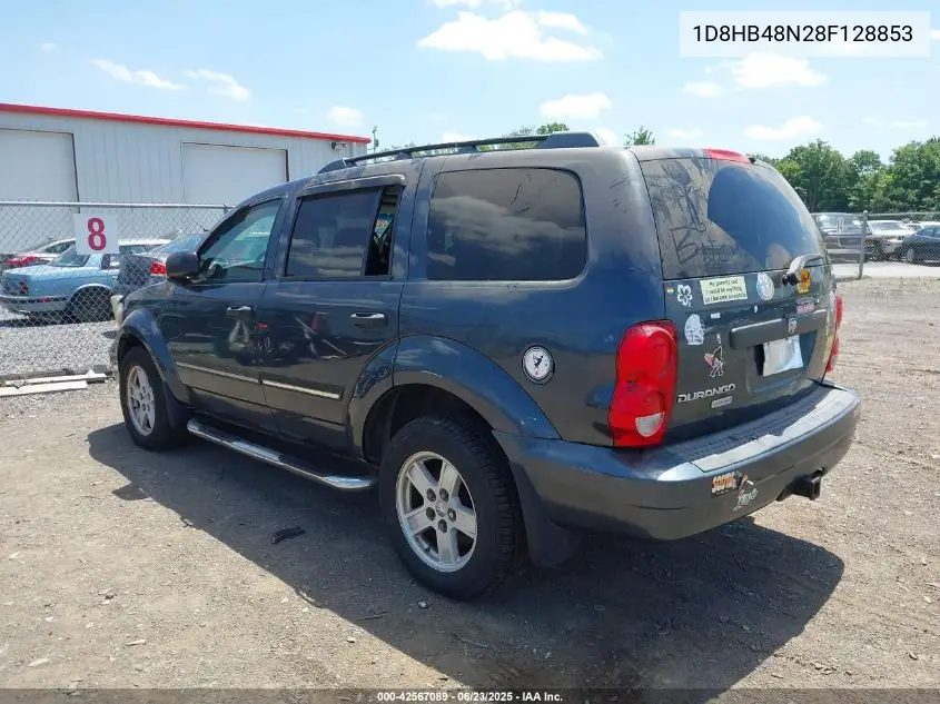 2008 Dodge Durango Slt VIN: 1D8HB48N28F128853 Lot: 42567089