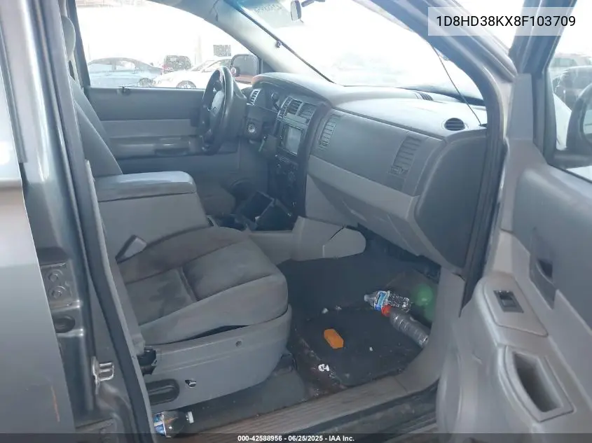 2008 Dodge Durango Sxt VIN: 1D8HD38KX8F103709 Lot: 42588956