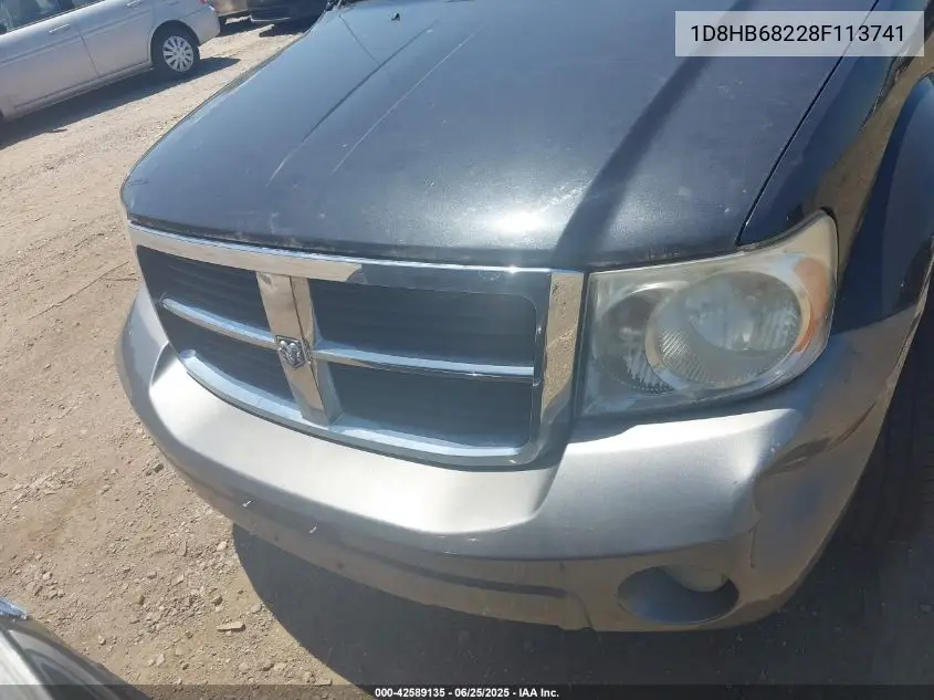 2008 Dodge Durango Adventurer VIN: 1D8HB68228F113741 Lot: 42589135