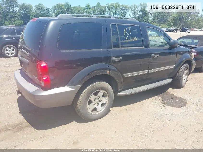 2008 Dodge Durango Adventurer VIN: 1D8HB68228F113741 Lot: 42589135