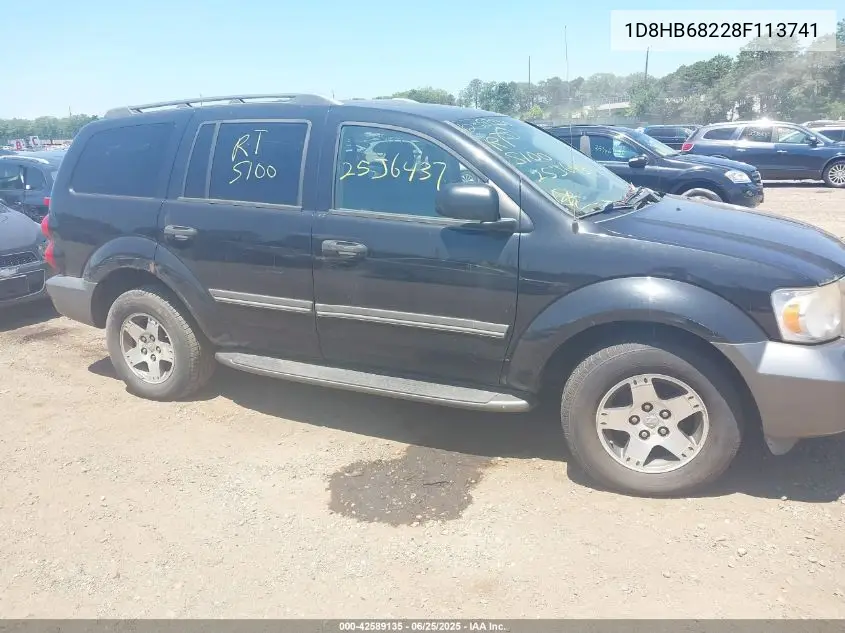2008 Dodge Durango Adventurer VIN: 1D8HB68228F113741 Lot: 42589135