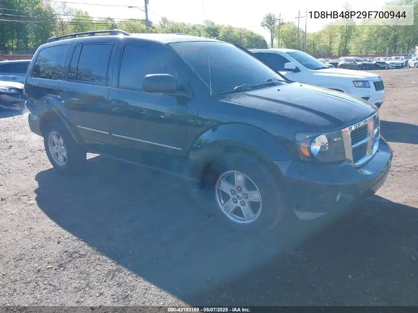 2009 Dodge Durango Slt VIN: 1D8HB48P29F700944 Lot: 42193169
