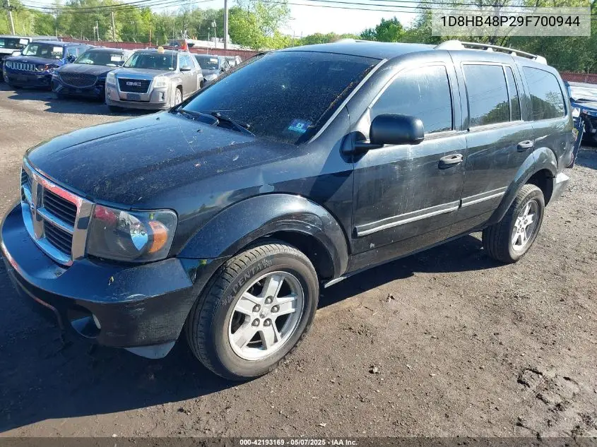 2009 Dodge Durango Slt VIN: 1D8HB48P29F700944 Lot: 42193169