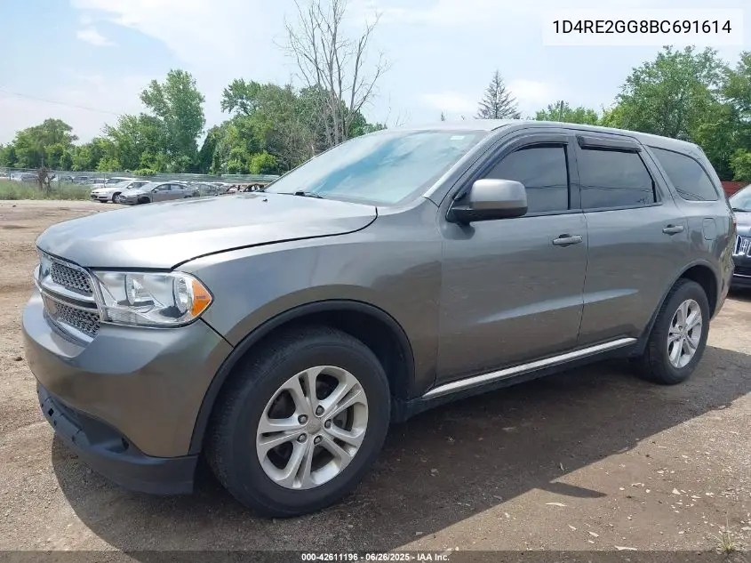 2011 Dodge Durango Express VIN: 1D4RE2GG8BC691614 Lot: 42611196