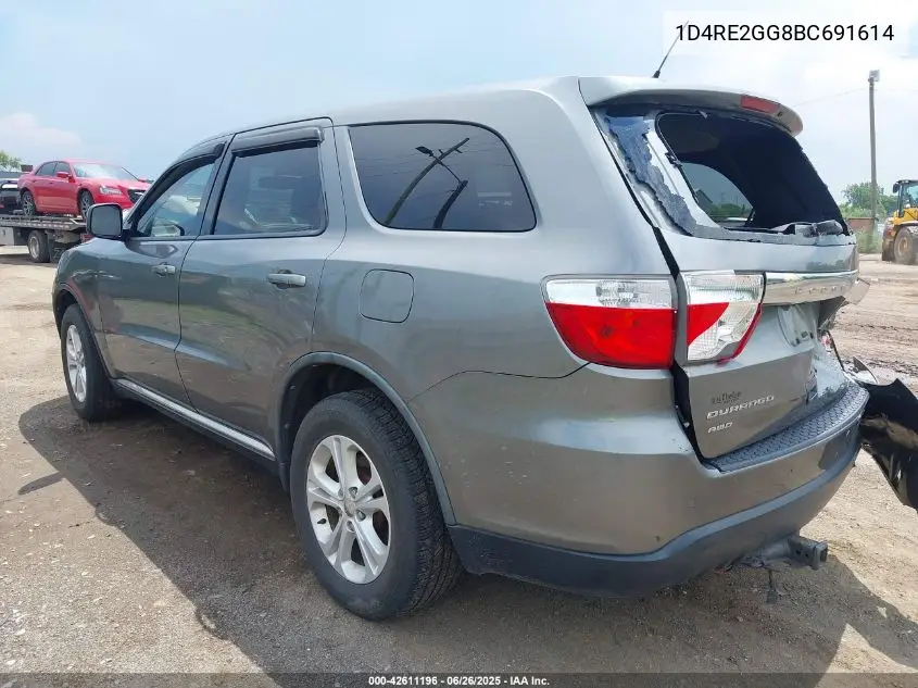 2011 Dodge Durango Express VIN: 1D4RE2GG8BC691614 Lot: 42611196