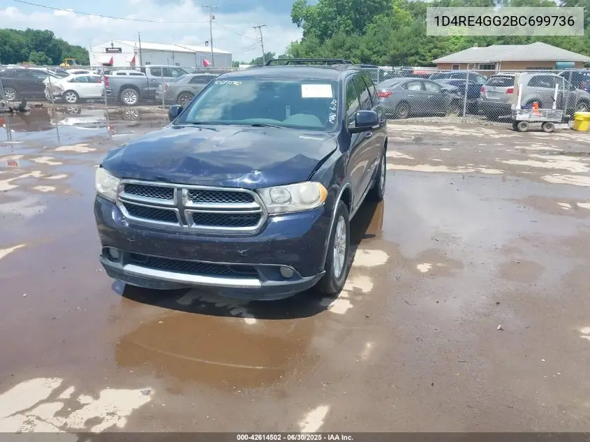 2011 Dodge Durango Crew VIN: 1D4RE4GG2BC699736 Lot: 42614502