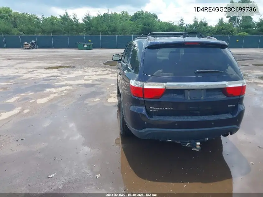 2011 Dodge Durango Crew VIN: 1D4RE4GG2BC699736 Lot: 42614502