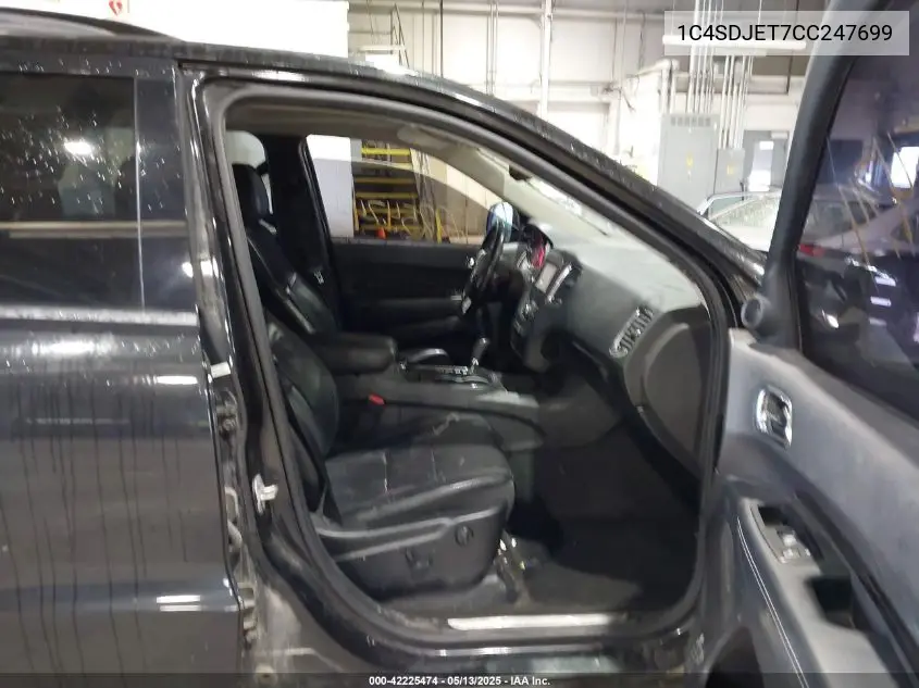 2012 Dodge Durango Citadel VIN: 1C4SDJET7CC247699 Lot: 42225474