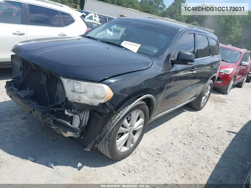 2012 Dodge Durango Crew VIN: 1C4RDHDG1CC173031 Lot: 42583638
