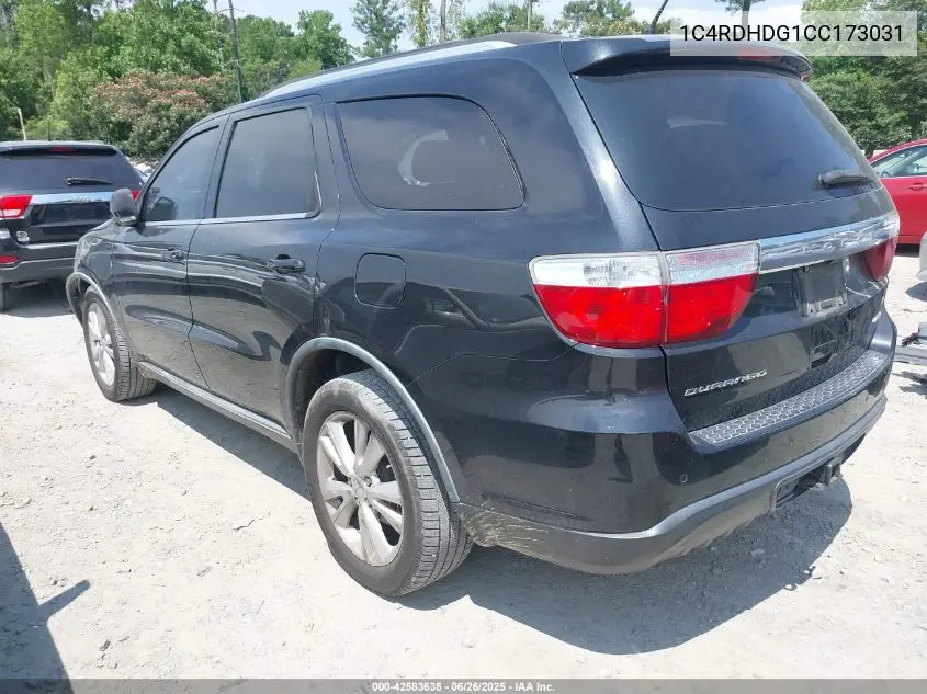 2012 Dodge Durango Crew VIN: 1C4RDHDG1CC173031 Lot: 42583638