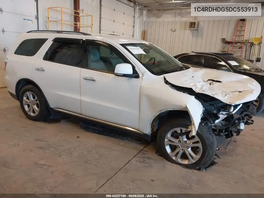 2013 Dodge Durango Crew VIN: 1C4RDHDG5DC553913 Lot: 42227189