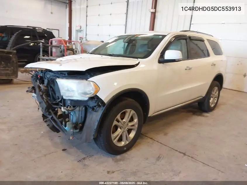 2013 Dodge Durango Crew VIN: 1C4RDHDG5DC553913 Lot: 42227189