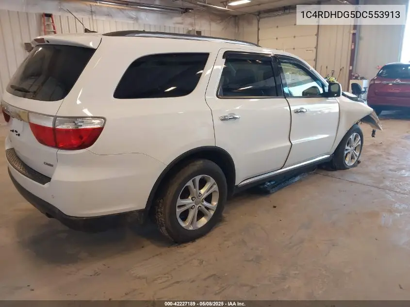 2013 Dodge Durango Crew VIN: 1C4RDHDG5DC553913 Lot: 42227189