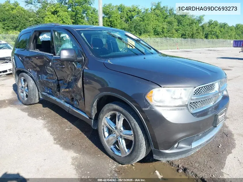 2013 Dodge Durango Sxt VIN: 1C4RDHAG9DC693273 Lot: 42254242