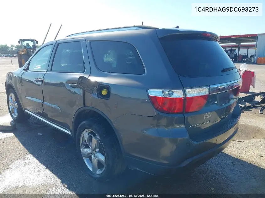 2013 Dodge Durango Sxt VIN: 1C4RDHAG9DC693273 Lot: 42254242