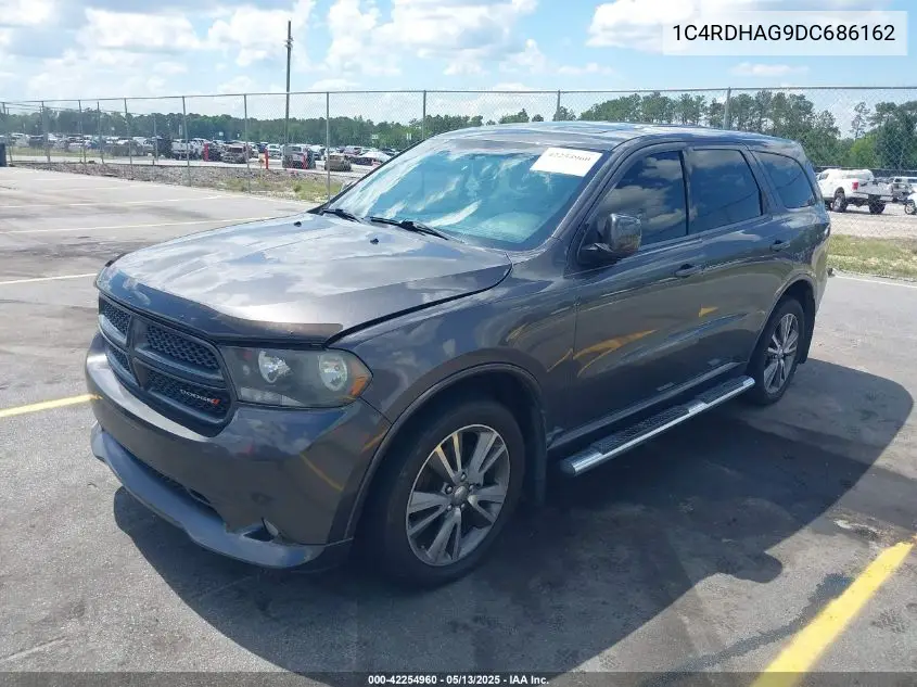 2013 Dodge Durango Sxt VIN: 1C4RDHAG9DC686162 Lot: 42254960