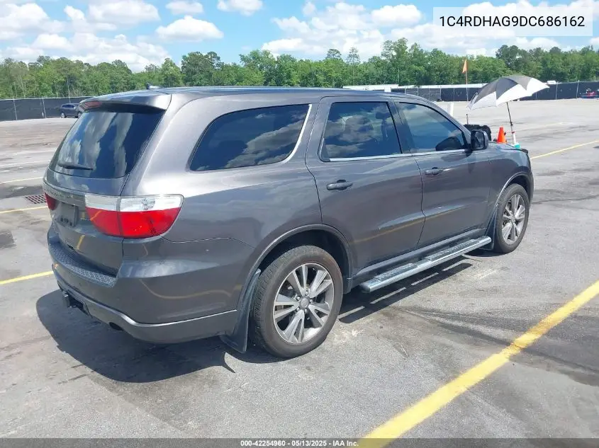 2013 Dodge Durango Sxt VIN: 1C4RDHAG9DC686162 Lot: 42254960