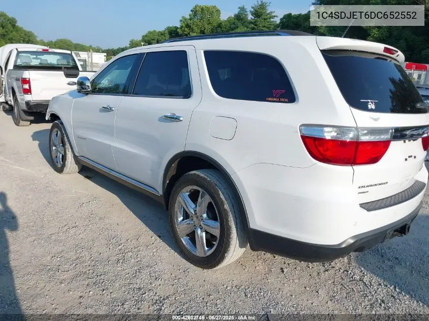 2013 Dodge Durango Citadel VIN: 1C4SDJET6DC652552 Lot: 42602746