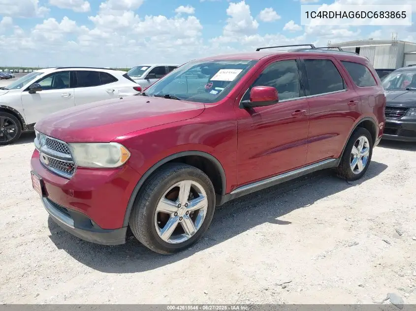 2013 Dodge Durango Sxt VIN: 1C4RDHAG6DC683865 Lot: 42615546