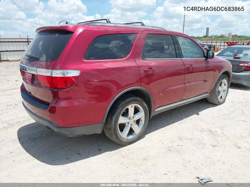 2013 Dodge Durango Sxt VIN: 1C4RDHAG6DC683865 Lot: 42615546