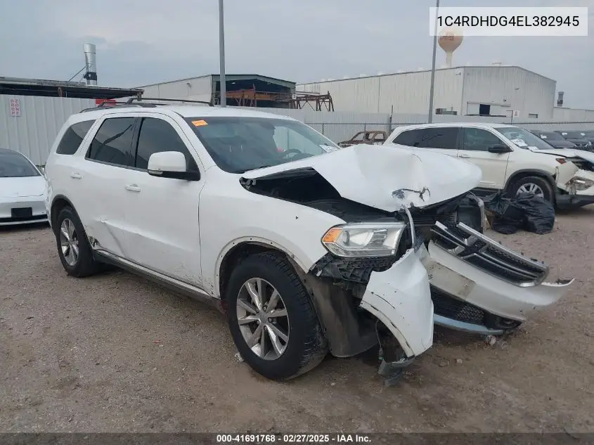 2014 Dodge Durango Limited VIN: 1C4RDHDG4EC382945 Lot: 41691768