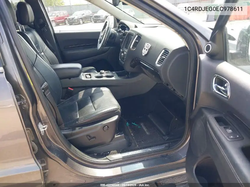 2014 Dodge Durango Citadel VIN: 1C4RDJEG0EC978611 Lot: 42250344