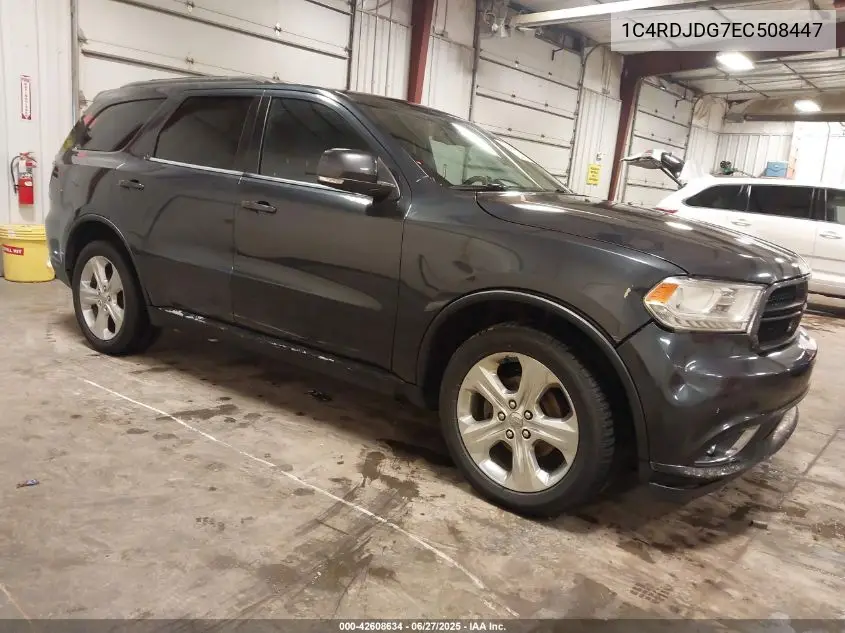 2014 Dodge Durango Limited VIN: 1C4RDJDG7EC508447 Lot: 42608634