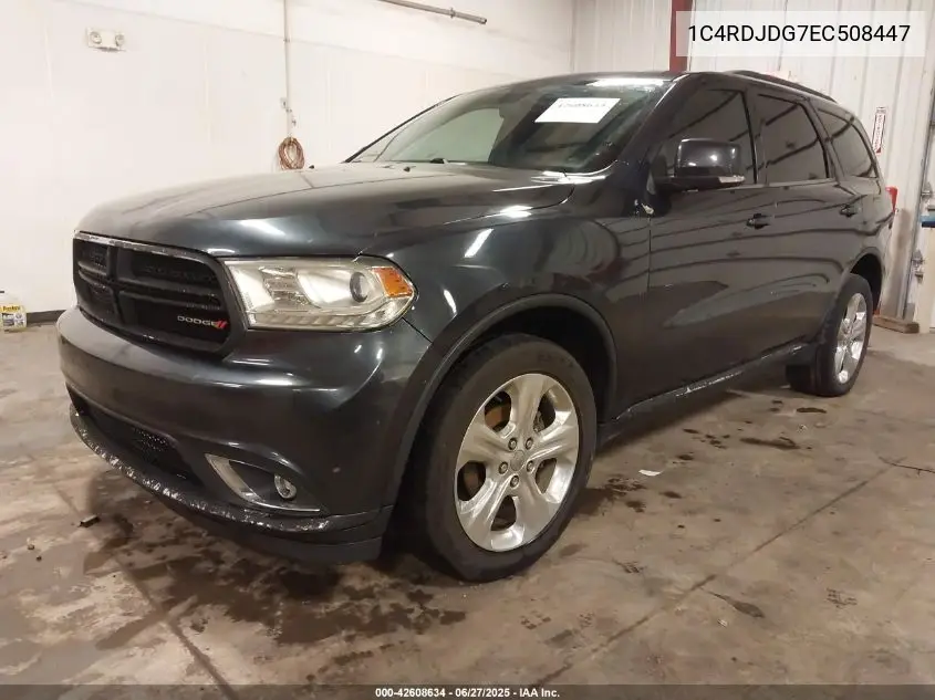 2014 Dodge Durango Limited VIN: 1C4RDJDG7EC508447 Lot: 42608634