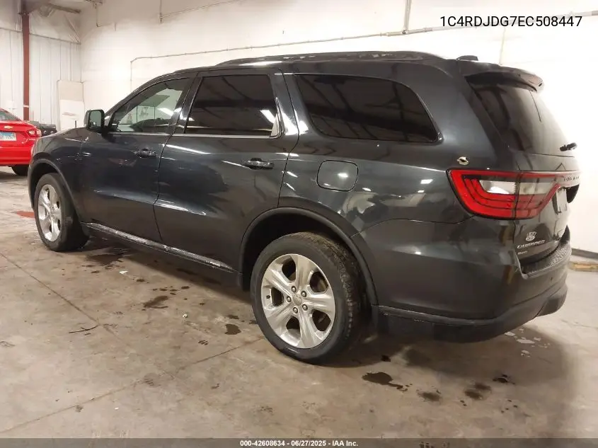 2014 Dodge Durango Limited VIN: 1C4RDJDG7EC508447 Lot: 42608634