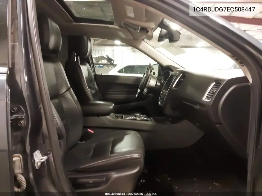 2014 Dodge Durango Limited VIN: 1C4RDJDG7EC508447 Lot: 42608634